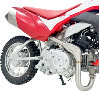 Pièces et accessoires CRF110F, silencieux d'échappement en acier inoxydable CRF110F, échappement CRF110 avec dessus en carbone, diamètre intérieur du silencieux 39 mm