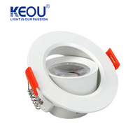 Projecteurs LED encastrables 3 watts, double tête réglable, motifs carrés, pour bureau, base encastrée, 5W, vente en gros