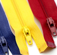 Vente en gros d'usine, emballé en bande # 3 fermetures éclair en nylon à glissière auto-bloquante, extrémités ouvertes, personnalisables, protection solaire pour vêtements et couettes