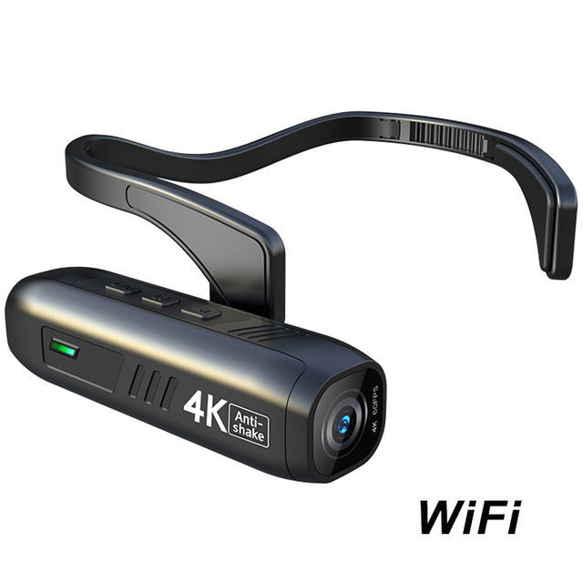 Custom High Definition Anti Shake 4K Helmet Mounted Camera Outdoor Wearable Video Recorder Portable Head Mounted Sports Camera