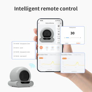 Caja de arena para gatos automática de fácil limpieza Inodoro para gatos autolimpieza Caja de arena inteligente Control de aplicación - Product Image 4