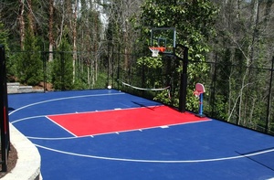 Losetas de Plástico Modulares Encajables para Cancha de Baloncesto, Decoradas con un Suelo Colorido y Duradero - Product Image 6