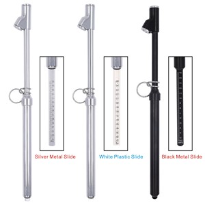 Bán buôn 10-150 <span class=keywords><strong>PSI</strong></span> xe tải chính xác cao Đồng hồ đo áp suất lốp nhựa trượt bạc vàng đen gốc - Product Image 3
