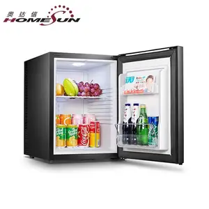 50L Glass door noise free electric hotel mini bar/mini refrigerator with lock with CE