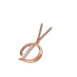 สำหรับทุกเพศสไตล์คลาสสิก 'd' จี้เพชร18K ทอง/เงินตัวอักษรเครื่องประดับจี้ pricy เครื่องประดับที่มีเสน่ห์สำหรับผู้ชาย/ผู้หญิง - Product Image 1