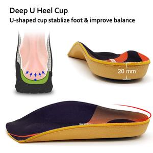 Alivio del talón Espolón Dolor Ortesis Fascitis plantar Plantilla Talón Cojín 3/4 Longitud Arco Soporte para sobrepronación - Product Image 3