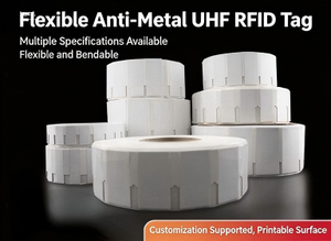 Etiqueta RFID Pasiva Anti-Metal, 860-960 MHz, Impermeable, Curva, para Gestión de Activos Metálicos - Product Image 2