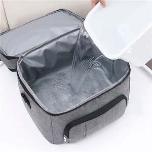 Custom Durable Double Layer <b>Insulated</b> Lunch Tote <b>Bag</b> Thermal Soft Leak Proof Liner and Shoulder Strap Bento Lunch <b>Bag</b> <b>Cooler</b> <b>Bag</b> - Product Image 6
