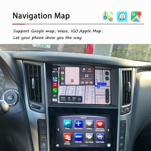 Xe trang bị thêm IOS không dây Carplay đơn vị Android Màn hình tự động phản ánh giao diện Video cho Infiniti Q50 QX50 Q60 q50s OEM nâng cấp - Product Image 2
