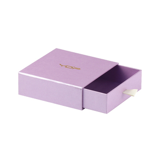 Rectangle Jewelry Box Jewelri Design Box Mini Empty Rectangle Rigid Cardboard Slim Carton Light Hot Pink Purple Beige Necklace Trinket Jewelry Box Cajas Para Joyeria