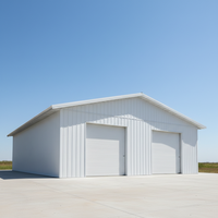 Entrepôt/atelier préfabriqué moderne en structure acier, facile à assembler et à faible coût, pour usage commercial et hospitalier