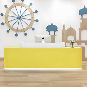 Mostrador de Caja Simple B017 para Tienda de Ropa, Salón de Belleza, <span class=keywords><strong>Centro</strong></span> de Salud, Recepción de Empresa - Product Image 6