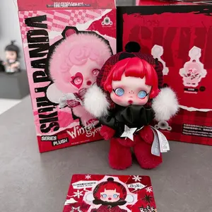 Mart SKULLLPANDA série symphonie d'hiver mignon pendentif jouets en peluche dessin animé mystère boîtes aveugles belles poupées - Product Image 5
