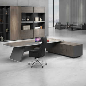 Escritorio y Silla de Oficina para Gerente Administrativo, Diseño Simple y Moderno, Muebles de Oficina Comerciales - Product Image 2