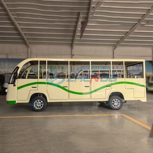 Autobús Eléctrico Clásico de 14 Plazas y 4 Ruedas de 72V, Autobús Turístico Eléctrico de Bajo Consumo, Ecológico - Product Image 4