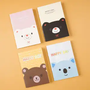 Wholesale A5 White Covers Cartoon Recycled Note Book Personalized Cheap Diary Notebook