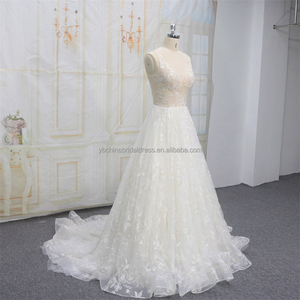 Abito da sposa di lusso popolare in europa abito da sposa caduto - Product Image 2