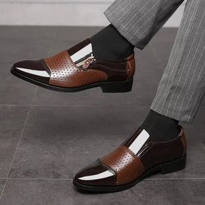 Zapatos de Vestir Formales de Negocios Cómodos y a la Moda para Hombre de Alta Calidad, Hechos a Mano, Personalizados, con Aumento de Altura, Disponibles para Invierno - Product Image 5