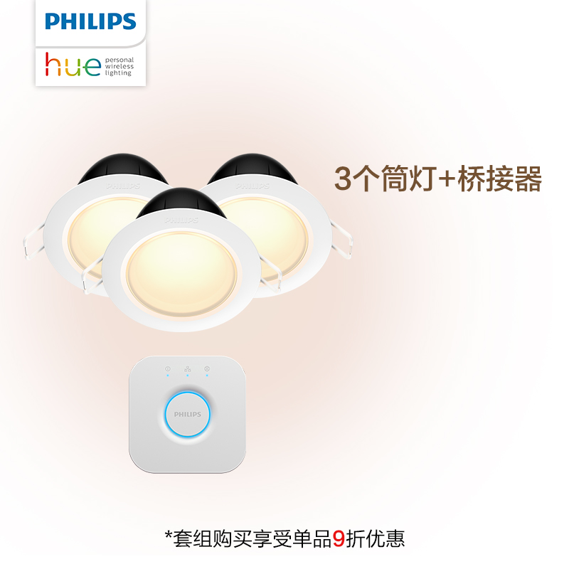 3 downlights + ponts