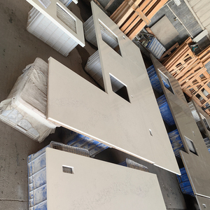 Factory Wholesale Modern Design White Quartz Polished Countertops OEM/ODM Calacatta 5046 Nuvo 20mm <b>Artificial</b> <b>Stone</b> Kitchen - Product Image 3