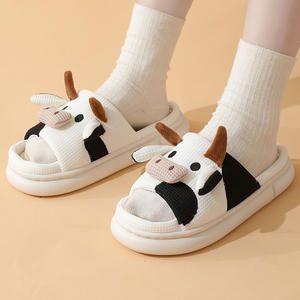 Pantuflas de Diseño Creativo de Poliéster con Diseño de Vaca de las Tierras Altas, Pantuflas de Moda Casual, Lindas Pantuflas de Dibujos Animados, Pantuflas de Vaca Unisex - Product Image 6