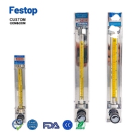 Débitmètre à flotteur en verre Festop Yuyao Yinhuan LZB-2/3/4/6/10 pour eau, liquides, gaz, oxygène, hydrogène, azote, ammoniac