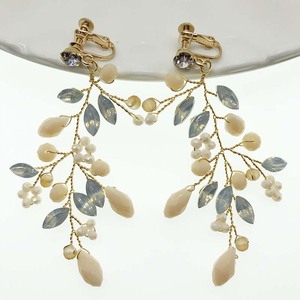 SLBRIDAL Handmade Rhinestones Crystal Pearl <strong>Clip</strong> <strong>on</strong> Wedding Dangle <strong>Earring</strong> Bridal Chandelier <strong>Earring</strong> Fashion Women Girls Jewelry - Product Image 6