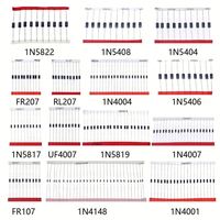 Diode redresseuse 1N4007 1N5819 1N4001 UF4007 FR107 FR157 FR207 1N4004 1N4937 HER107 RL207 1N5817 1N5399 DO-41 1N60