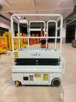 300kg 3,9m Mini Elektrische Hydraulische Scherenhebebühne Tragbare Mobile Arbeitsbühne Kleine Hebevorrichtung