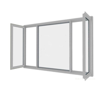 Venta Directa de Fábrica de Ventanas Abatibles de PVC y UPVC, Ventanas de Apertura Interior y Oscilobatientes, Vidrio Simple y Doble