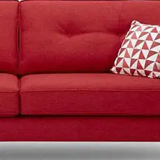 Moderner Stoff Hot Sale Red 2-Sitzer Sofa Liebes sitz Sofa für Wohnzimmer