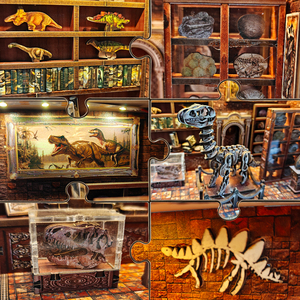 Nouveau Kit de Bricolage 3D en Bois pour Adultes : Mini-Maison de Dinosaures, Modèle de Musée de Dinosaures 2026, Jouet Éducatif - Product Image 3