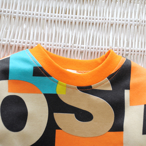 Ensemble de survêtement de printemps pour garçons, vêtements pour enfants, ensemble de sport, t-shirt et pantalon imprimés avec des lettres, ensemble 2 pièces pour bébé garçon - Product Image 4