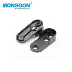 Support de Tringle de Penderie Ovale en Fer 16/19/25/50mm pour Vêtements Suspendus, Support d'Extrémité de Tube de Penderie - Product Image 1