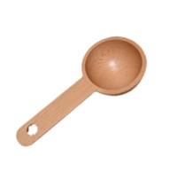 Cuillère doseuse multifonctionnelle en bois de hêtre écologique de 30 ml pour poudre protéinée, compléments nutritionnels et épices, idéale pour la cuisine