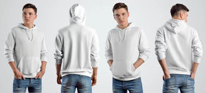 Sudadera con Capucha Extra Grande para Hombre, Personalizada con Estampado en Relieve, de Algodón, con Hombros Caídos y Pedrería para Invierno - Product Image 5