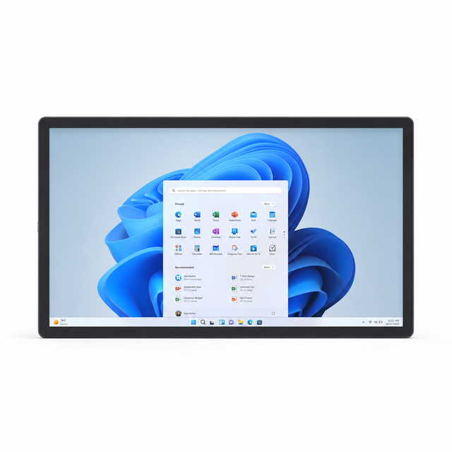 HD238 23.8 Commercial Touch Screen Monitor Capacitive Multi Touch Display Wall Mount for Interactive Information Display