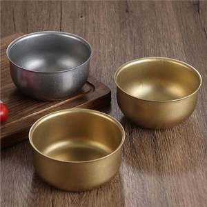 Stainless Steel Rice Bowl 250Ml Durable Camping Bowl Solid Color Industrial Style Dish - Product Image 2
