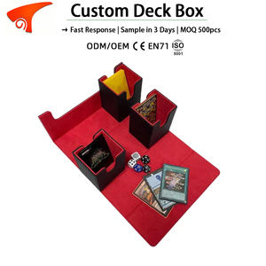 Caja para Cartas Torson 3 en 1, Estuche para Mazo de Cartas con Capacidad para Más de 270 Cartas sin Fundas, Organizador con Imán Fuerte, Compatible con la Caja para Mazo Yugioh - Product Image 1