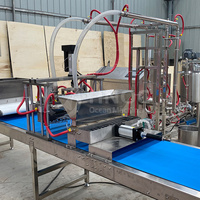 50-100 kg/H Machine à barbe à papa torsadée de couleur différente fabricant ligne de Production de guimauve au chocolat