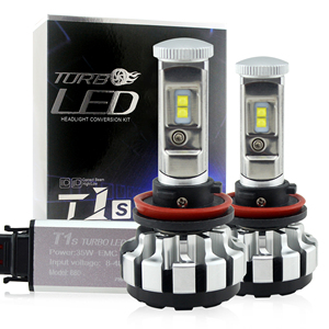 T1s canbus led phares h1 h3 h7 h13 9005 9006 880 881 Led phare Turbo LED 80w puissance 8000lumen lumineux phare pour voiture - Product Image 1