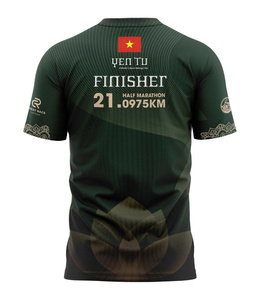 T-shirt de course personnalisé pour le sport, matière 95% coton 5% élasthanne, vente en gros, fabrication au Vietnam - Product Image 3