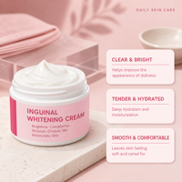 Crème éclaircissante personnalisable pour la ligne du bikini, illumine le teint, lisse la peau de poulet, crème hydratante pour le corps 55g