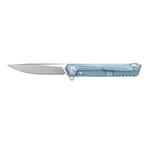 Preciosa S35VN pó aço caça faca com TC4 titânio liga Handle Pocket Knife