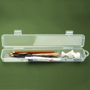 BESTLINE Art brosse boîte de rangement boîte en plastique vide pour pinceau dessin stylo conteneur avec <span class=keywords><strong>boucle</strong></span> conception - Product Image 2