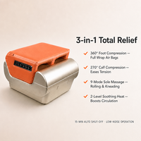 Nouveau masseur de jambes complet 8D avec airbag, tapotement, chauffage, thérapie vibratoire électrique, massage des pieds pour la circulation, mollets et cuisses