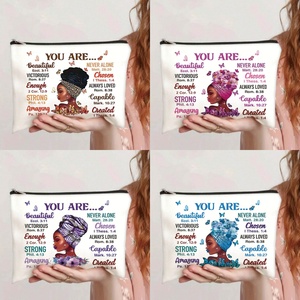 Bolsa de Lona para Manualidades con Sublimación, Estuche para Lápices, Bolsa de Maquillaje de Algodón, Bolsa Cosmética con Cierre y Logotipo Personalizado - Product Image 1