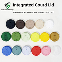 Couvercle coulissant en plastique anti-déversement et anti-fuite sans BPA avec trou pour paille pour gobelets et bouteilles, café, thé, couleur personnalisée