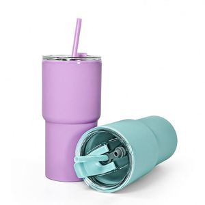 Hot-Selling <b>Plastic</b> Car Dual-Use Direct <b>Drink</b> Cup Ice-Resistant Leak-Proof Stylish Commuting Water Bottle With <b>Straw</b> - Product Image 4