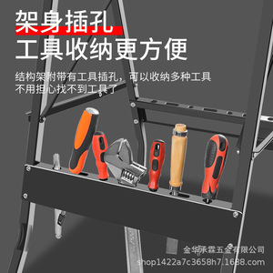Banco de trabajo de madera plegable multifuncional pequeño con soporte para herramientas para uso en taller - Product Image 4